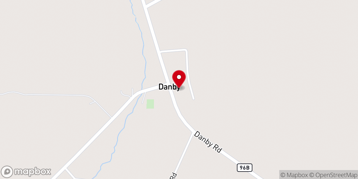 Map showing location of Fellowship Hall