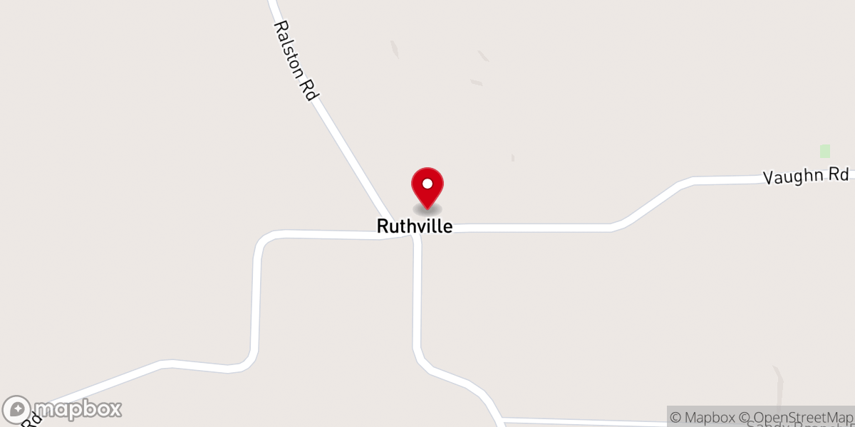 Map showing location of Ruthville Missionary Baptist Church