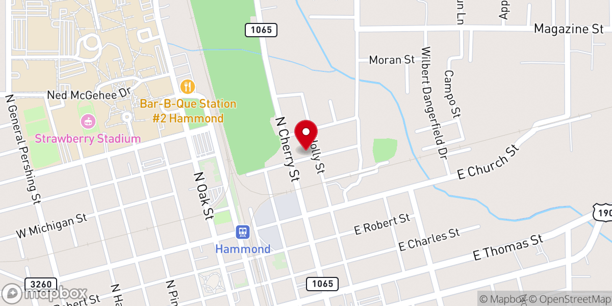 Map showing location of Greater St James AME Church