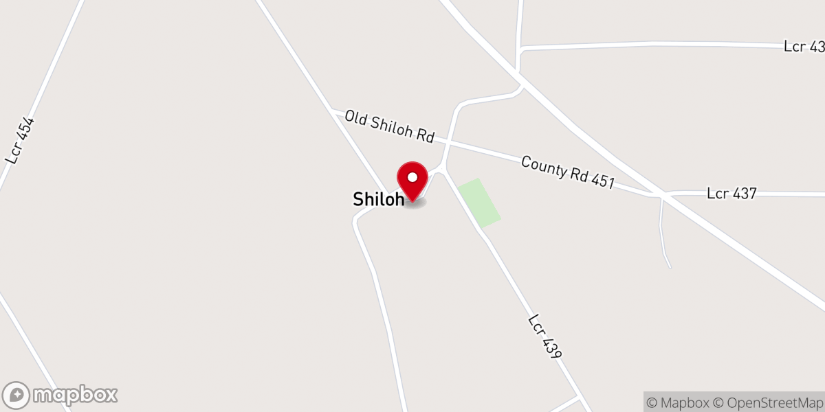 Map showing location of Shiloh Church Of Christ
