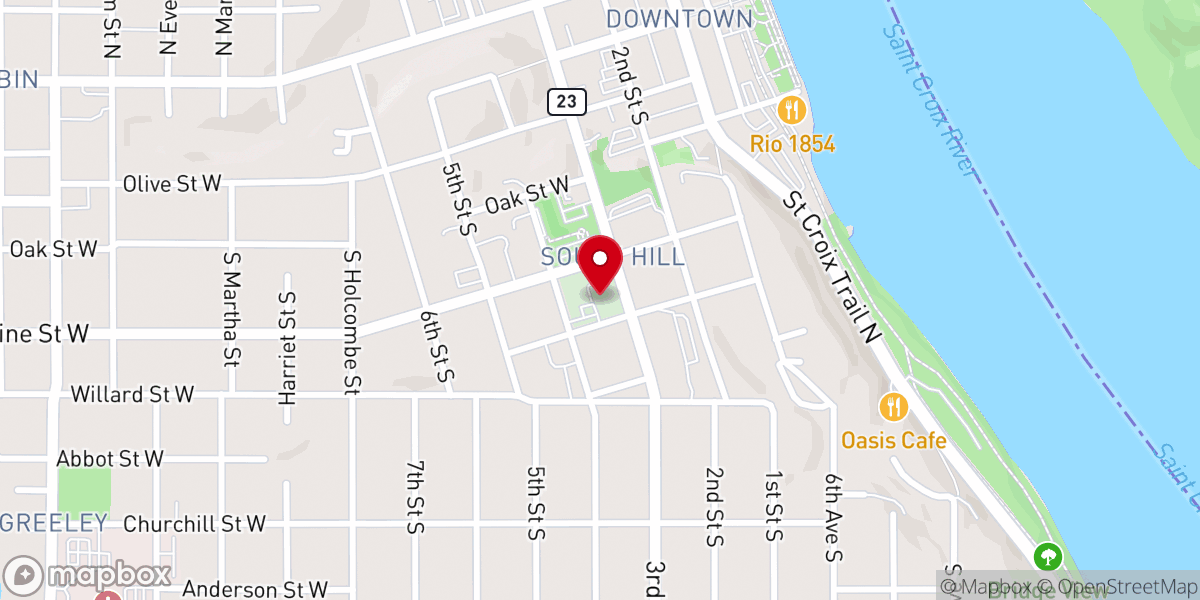 Map showing location of Historic Courthouse