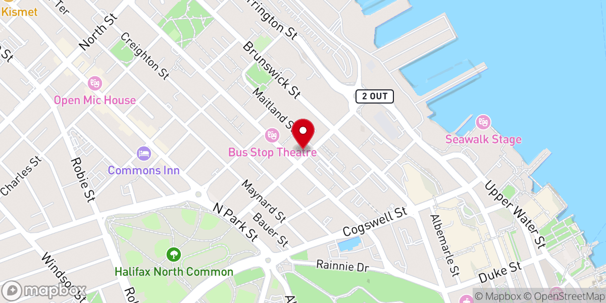 Map showing location of New Horizons Baptist Church