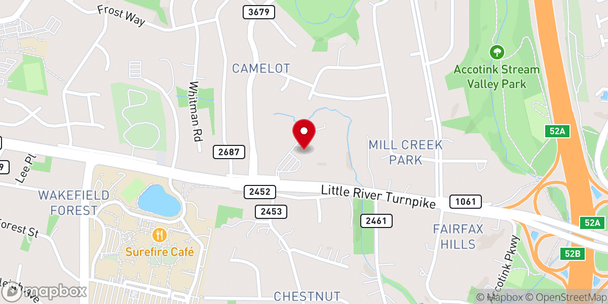 Map showing location of Calvary Church