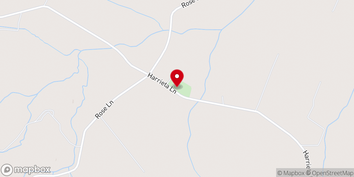 Map showing location of Cove Church