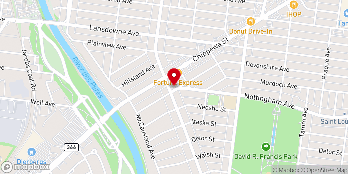 Map showing location of Trinity Assembly Of God
