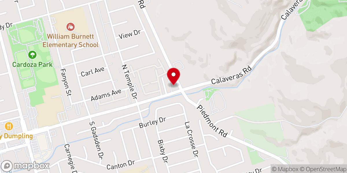 Map showing location of Mount Olive Ministries