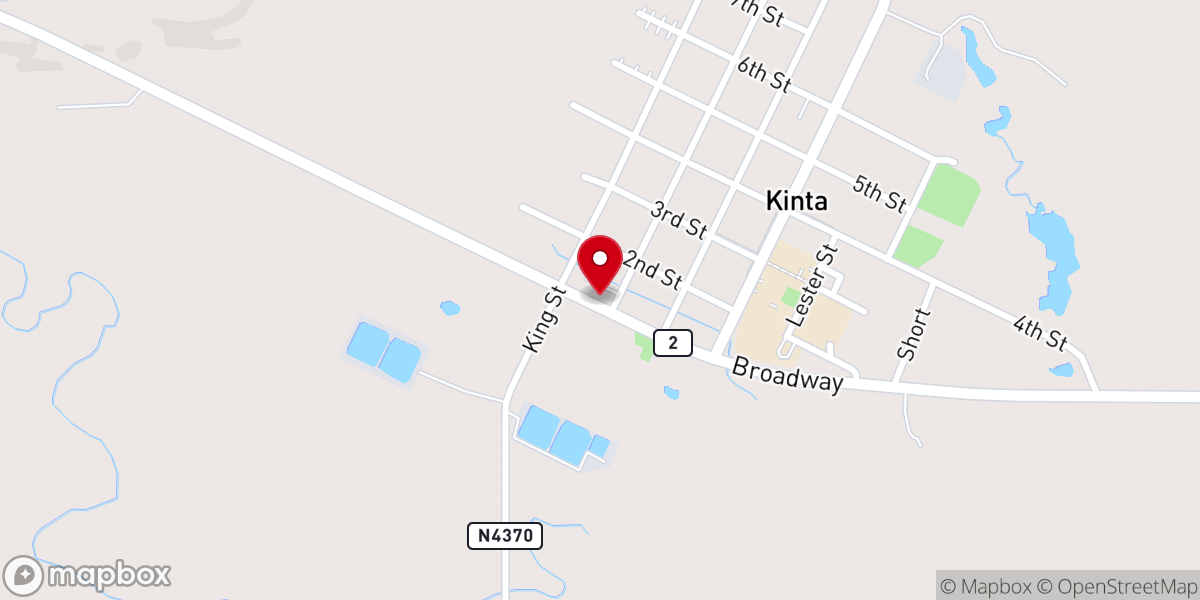 Map showing location of Kinta City Hall