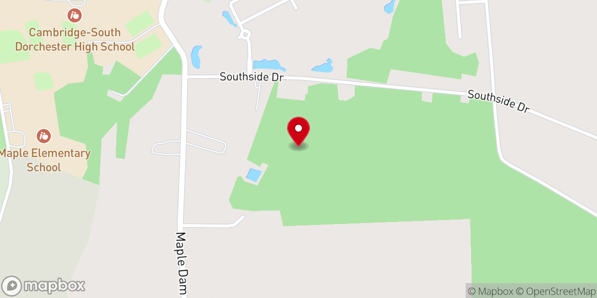 Map showing location of Crossroads Community