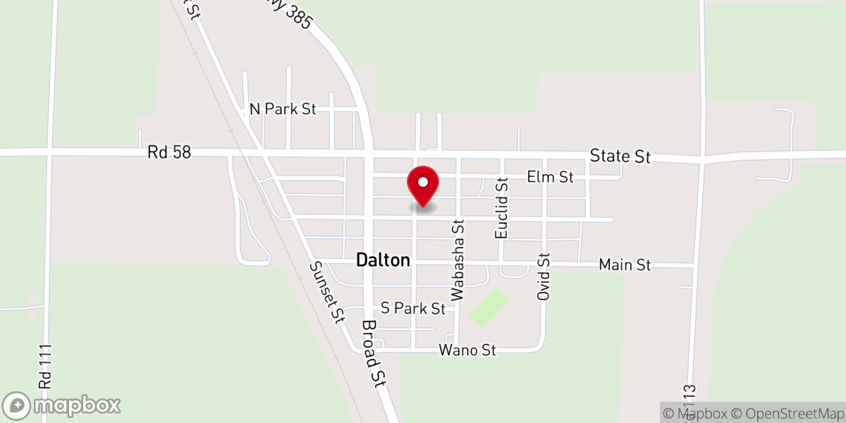 Map showing location of Trinity Lutheran Church ELCA