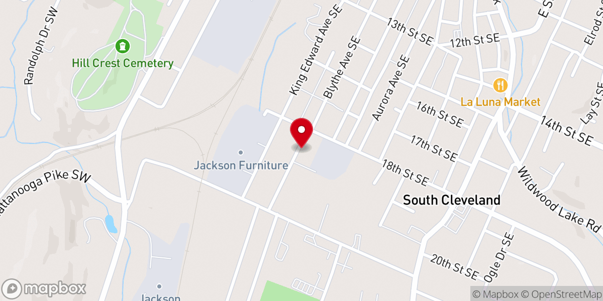 Map showing location of Community Chapel Church Of God