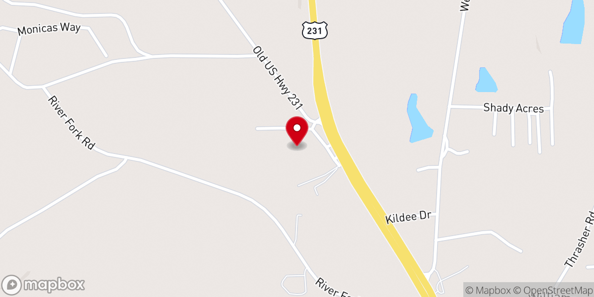 Map showing location of Tabernacle Full Gospel Baptist Church Inc