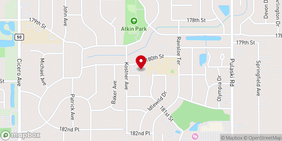 Map showing location of United Christian Church