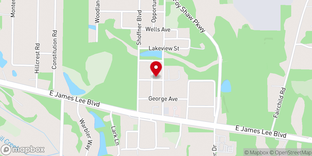 Map showing location of Kingdom Life Worship and Training Center