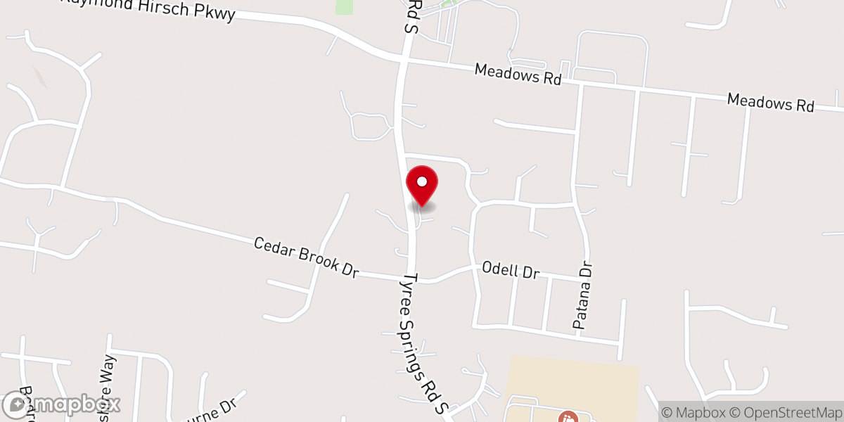 Map showing location of Concord Missionary Baptist Church