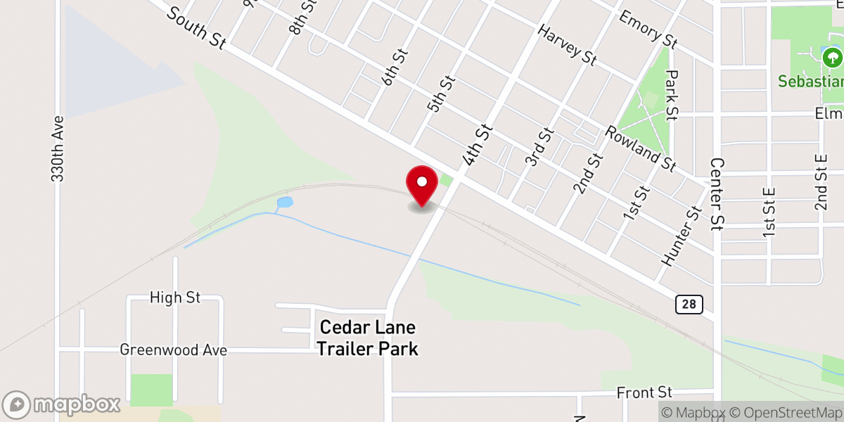 Map showing location of Tracy
