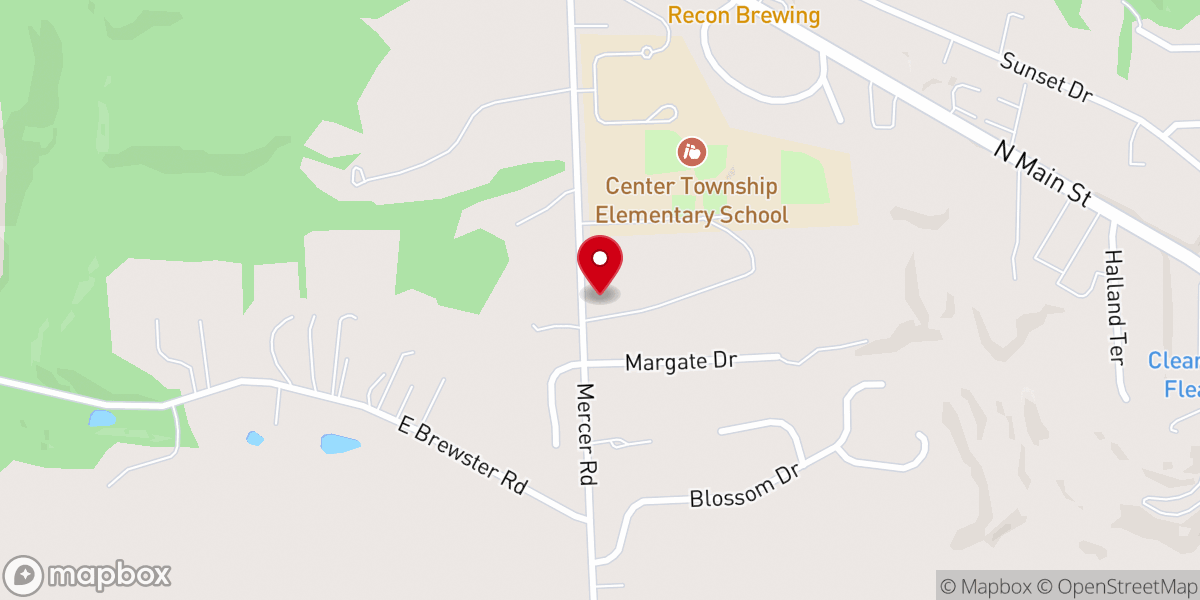 Map showing location of Church of God of Prophecy
