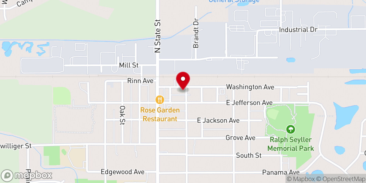 Map showing location of Faithway Baptist Church