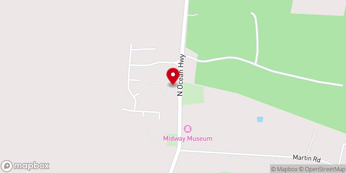 Map showing location of Midway First Presbyterian Church