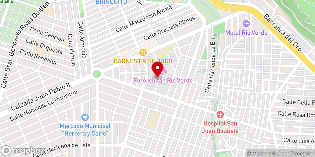 Map showing location of Iglesia Bautista Betel--- Pastor Raul Soltero Garcia