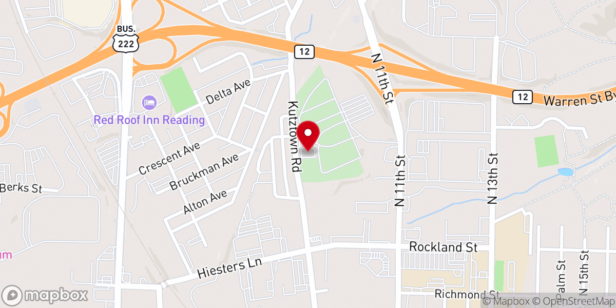 Map showing location of Grace Alsace United Church
