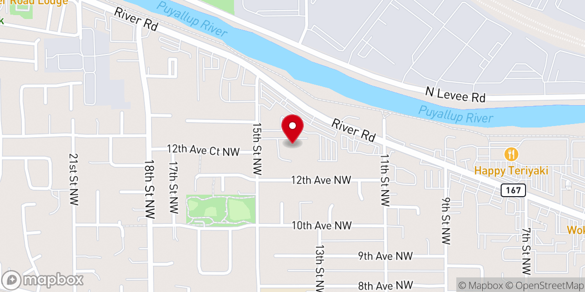 Map showing location of First Baptist Church