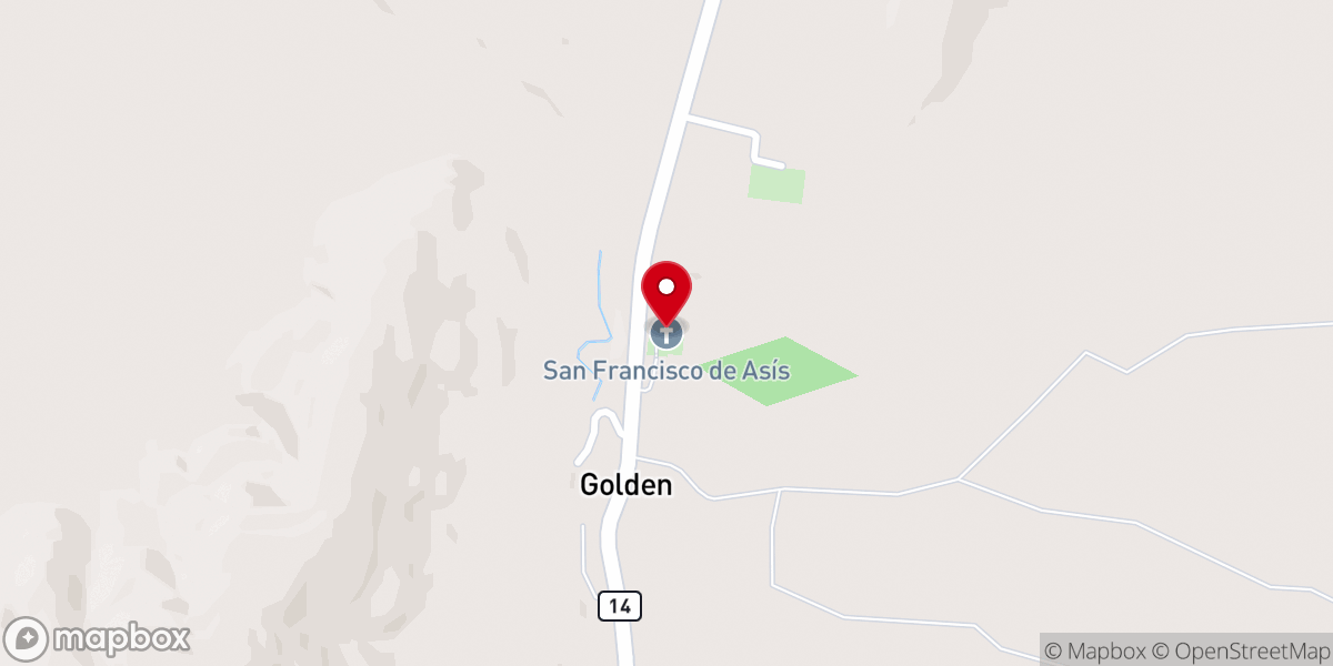 Map showing location of San Francisco de Asís