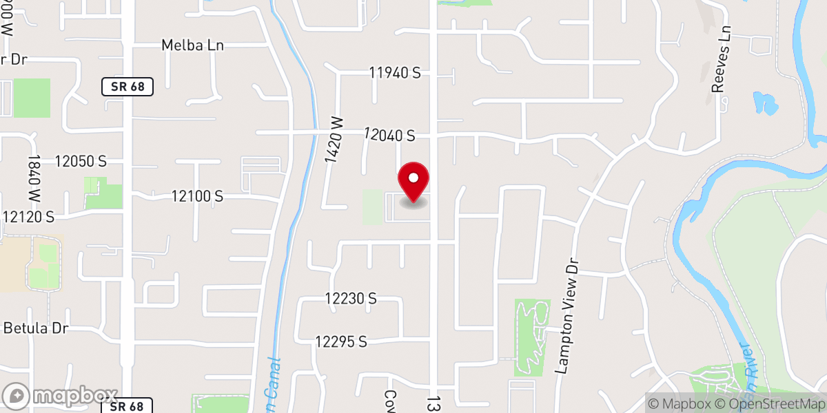 Map showing location of Summerhill Stake Center