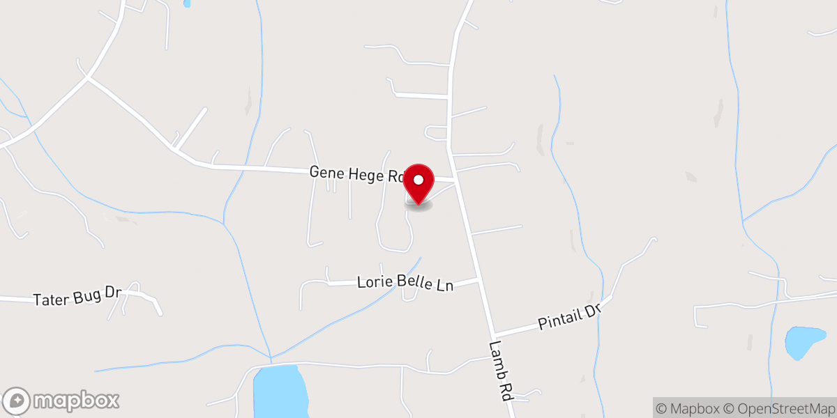 Map showing location of Higher Ground Baptist Church