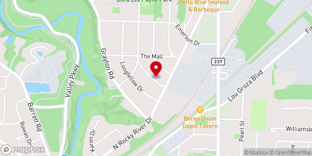 Map showing location of North End Foundation of Berea