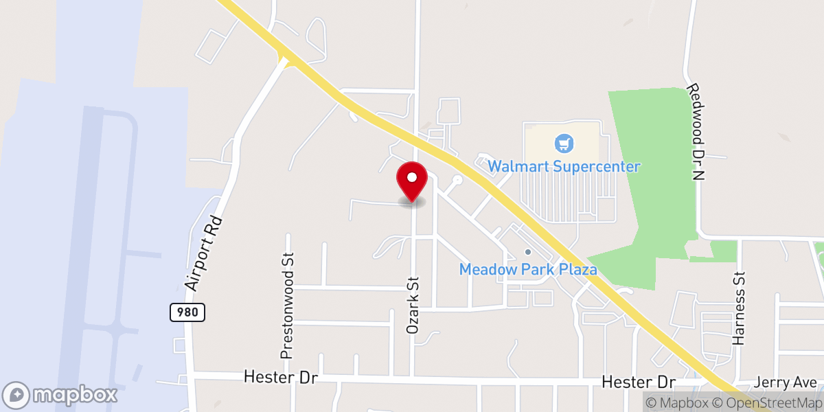 Map showing location of Fellowship Bible Church
