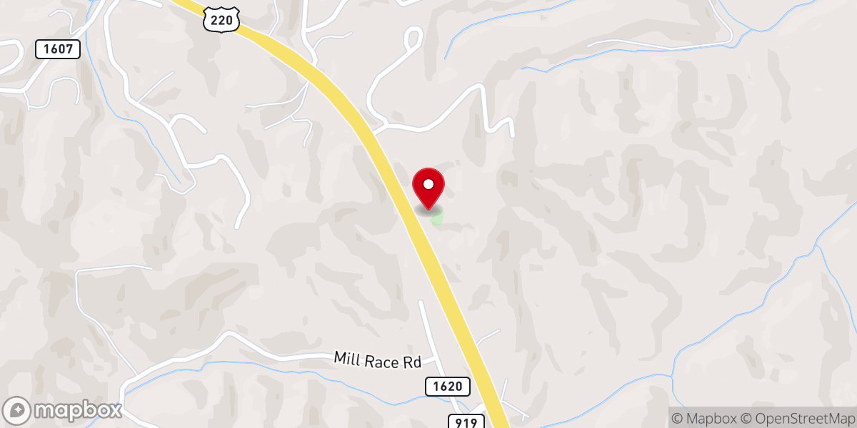 Map showing location of Mt Olivet United Methodist Church