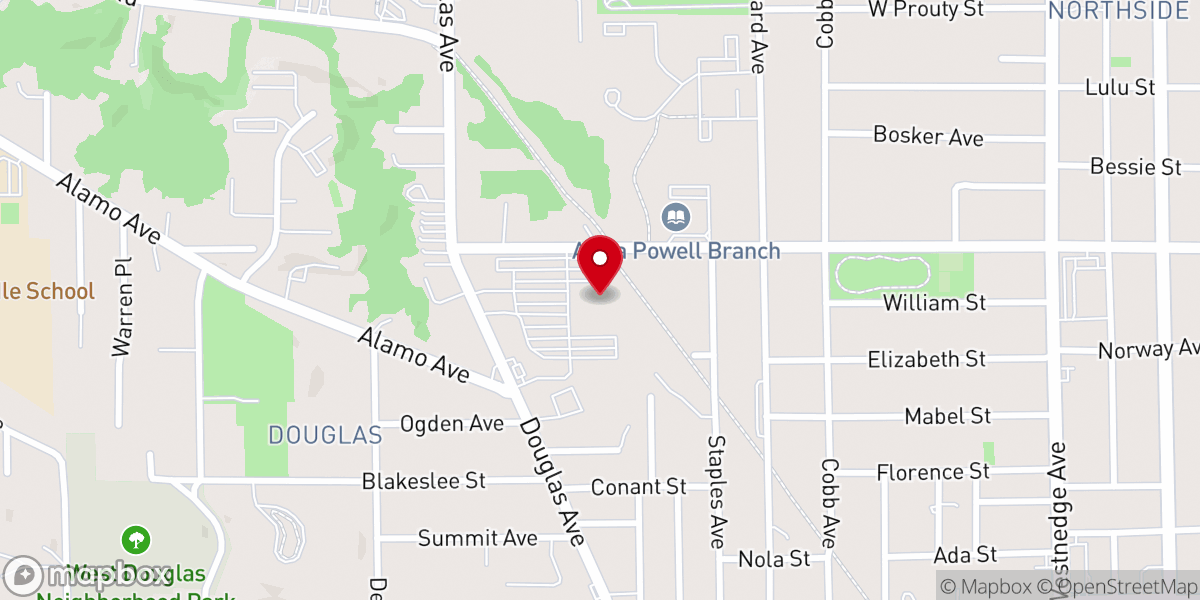 Map showing location of Stones Church