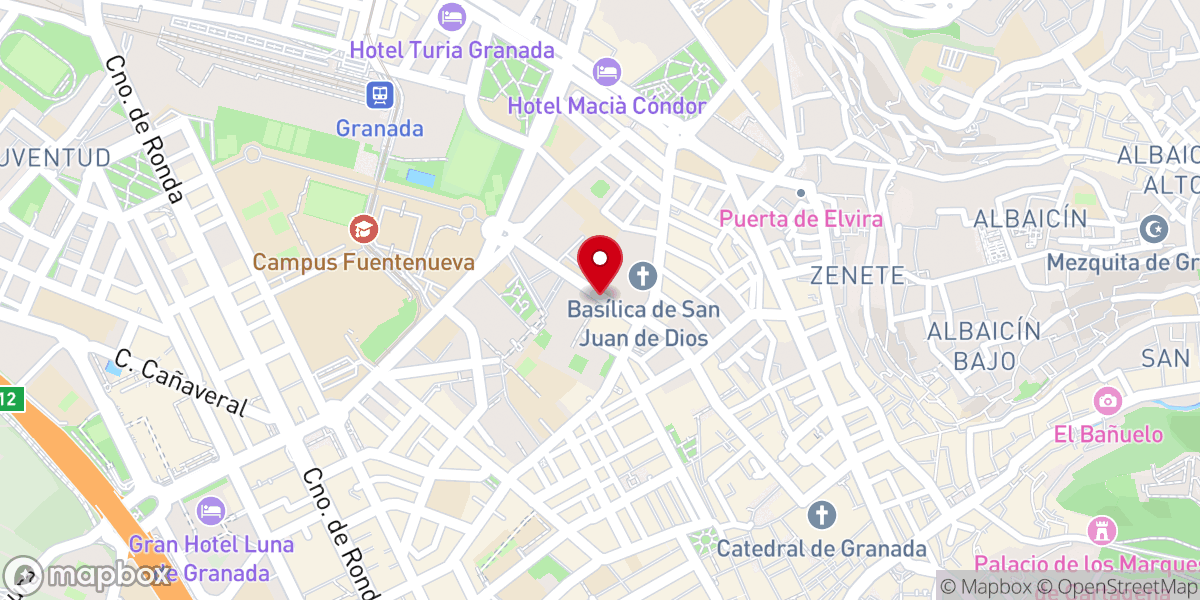 Map showing location of Entry of Monasterio de san jeronimo