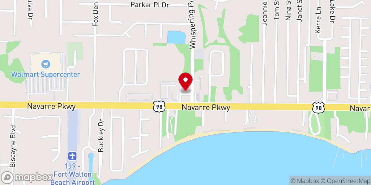 Map showing location of Navarre 1st Assembly of God