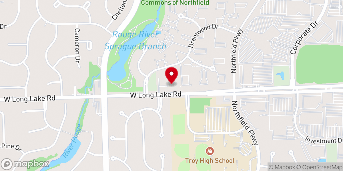 Map showing location of Northfield Hills Baptist Church