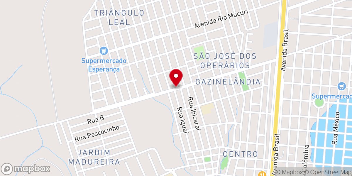 Map showing location of Igreja Evangélica Pedra Angular
