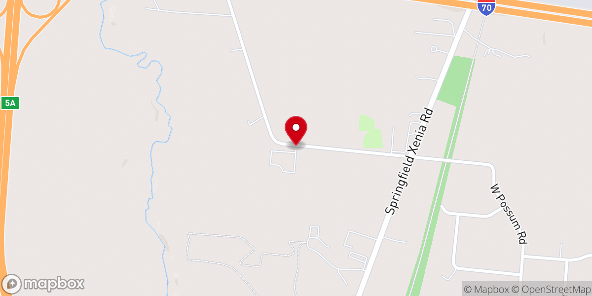Map showing location of Possum Road Church of God