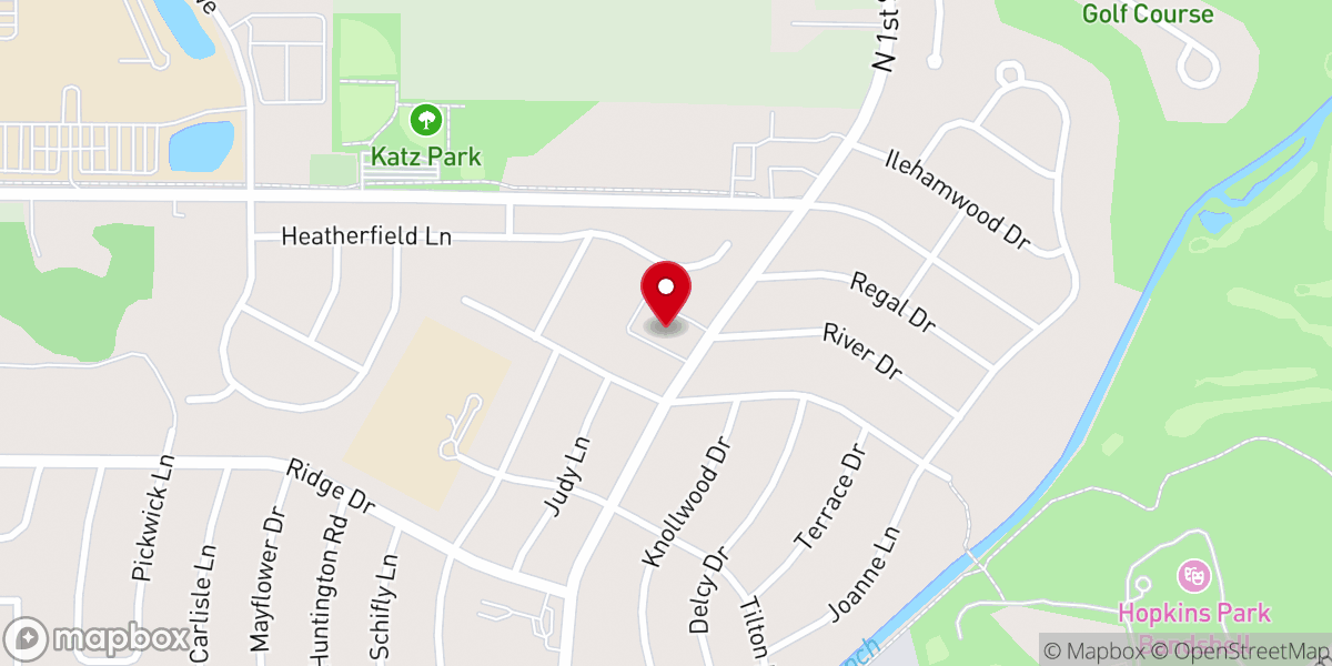 Map showing location of Bethlehem Lutheran Church-ELCA