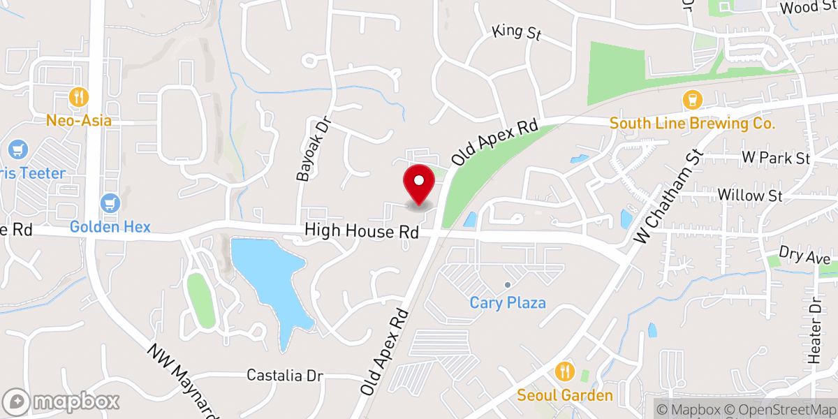 Map showing location of St. Paul American Coptic Orthodox Church