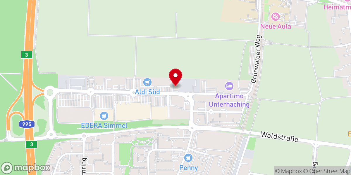Map showing location of ECB-Munich