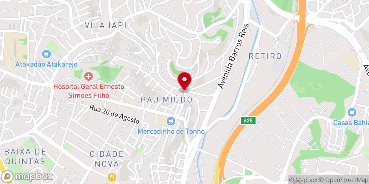 Map showing location of ADESAL EM BARROS REIS
