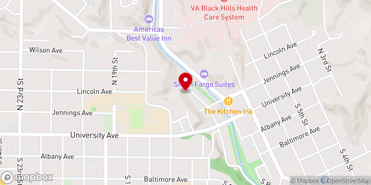 Map showing location of United Churches Parsonage