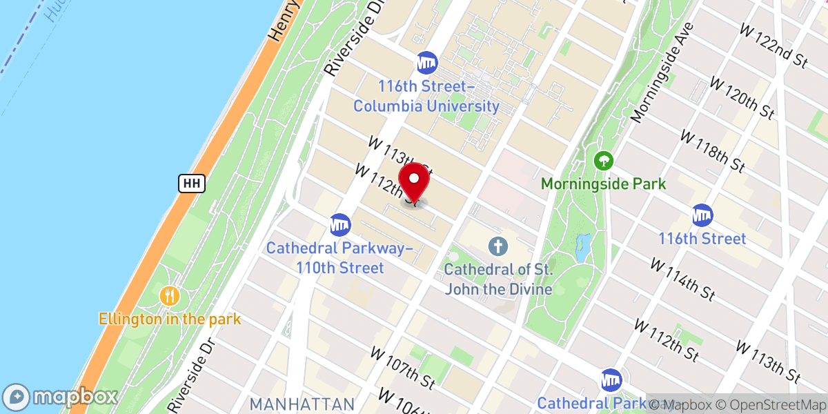 Map showing location of Seventh Church of Christ Scientist