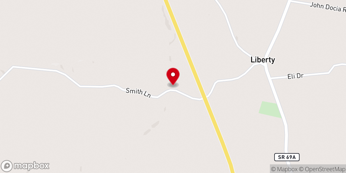 Map showing location of Christ Gospel Church