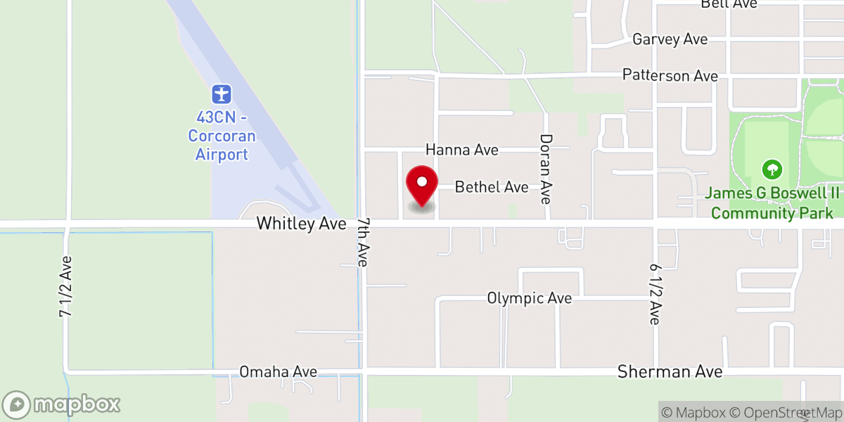 Map showing location of Resurrection Ministries Church