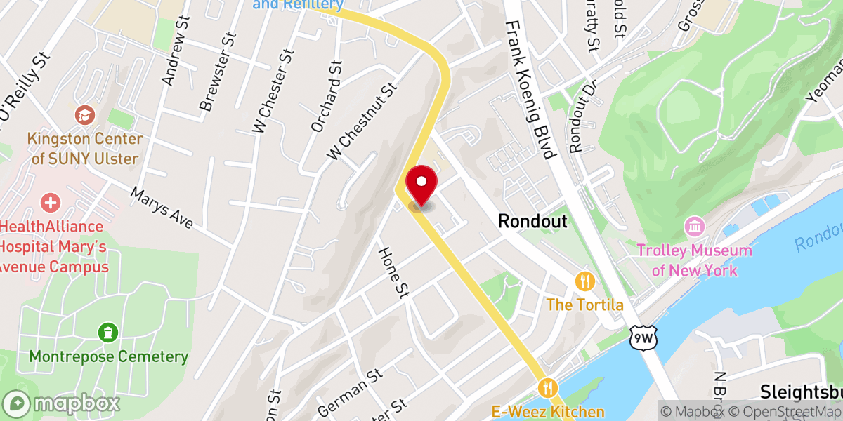 Map showing location of Redeemer Lutheran Church