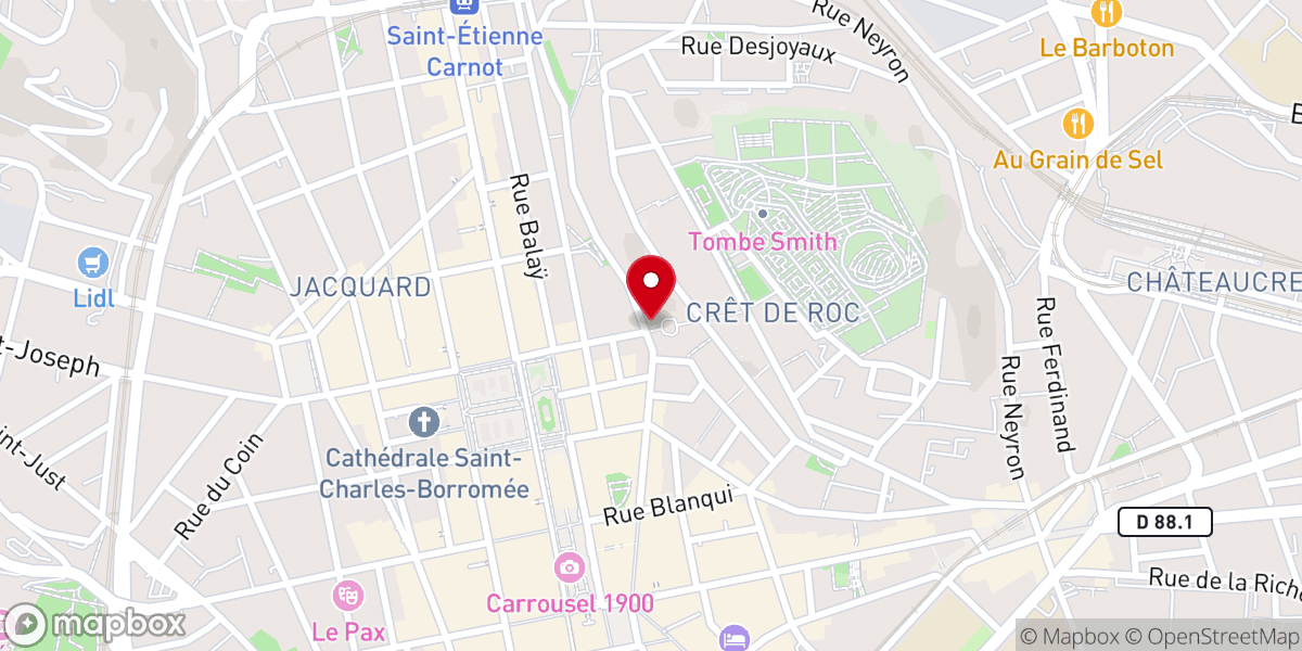 Map showing location of Chez max