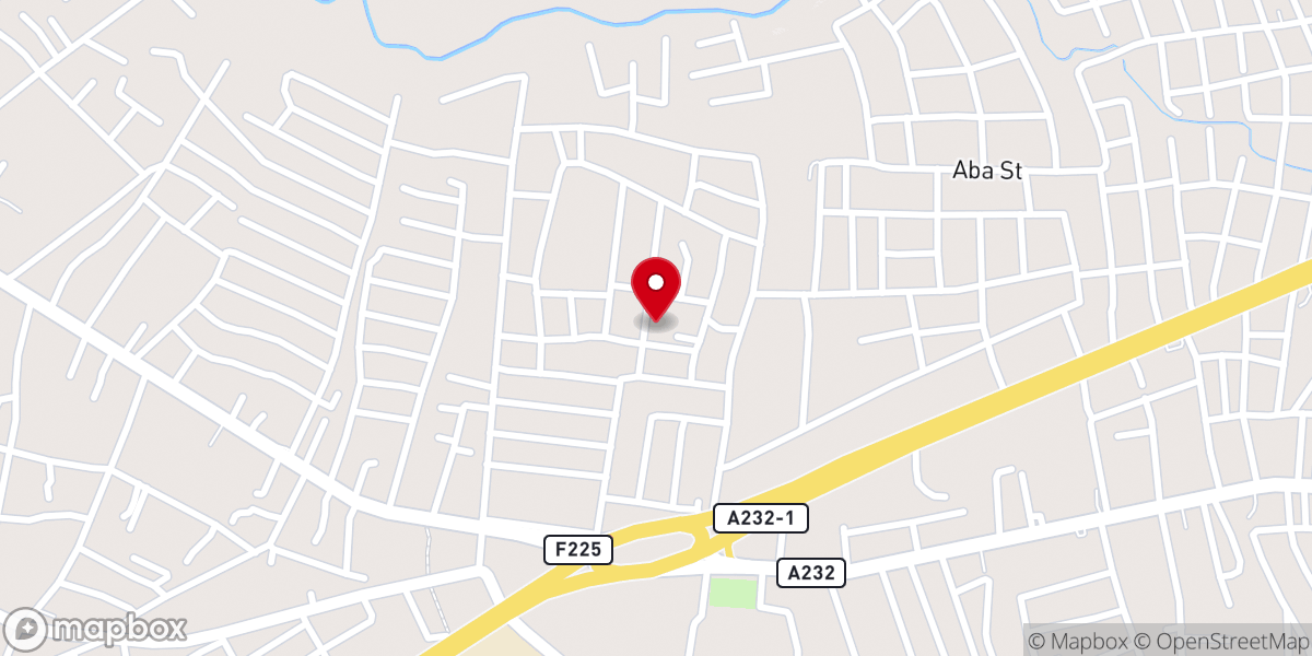 Map showing location of St. Mark's Parish Omagba