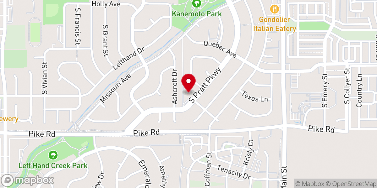 Map showing location of Pratt parkway Christians