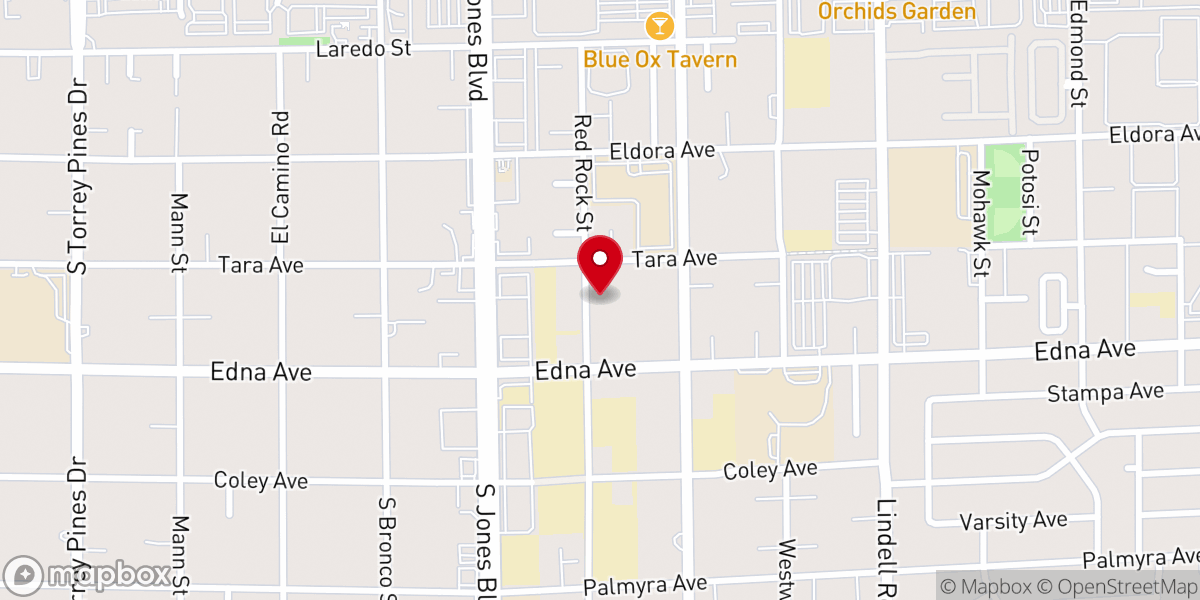 Map showing location of Good News Las Vegas Church